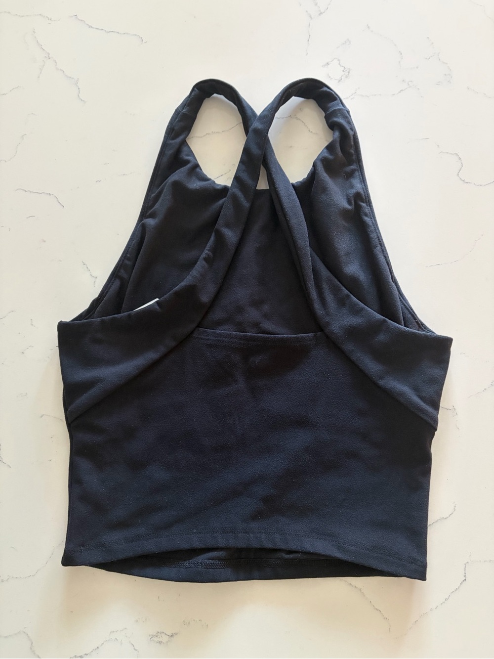 Abercrombie & Fitch Black Cross-Back Sports Bralette
